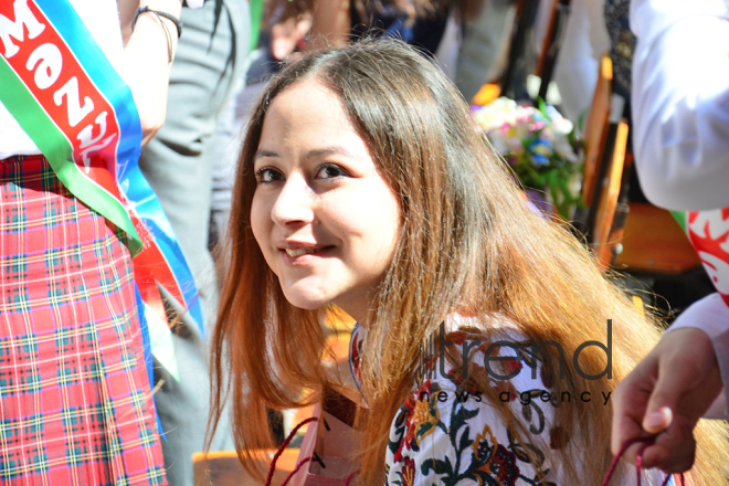 Azerbaijani schools celebrate Day of Farewell Bell. Azerbaijan, Baku,  14 June  2018