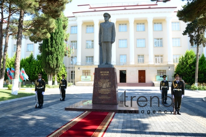 Graduation Ceremony at Heydar Aliyev Azerbaijan High Military School. Azerbaijan, Baku, 21 June 2018
