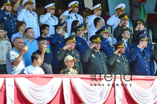 Graduation Ceremony at Heydar Aliyev Azerbaijan High Military School. Azerbaijan, Baku, 21 June 2018
