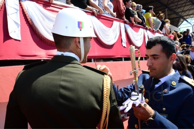 Graduation Ceremony at Heydar Aliyev Azerbaijan High Military School. Azerbaijan, Baku, 21 June 2018
