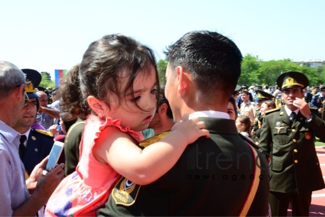 Graduation Ceremony at Heydar Aliyev Azerbaijan High Military School. Azerbaijan, Baku, 21 June 2018
