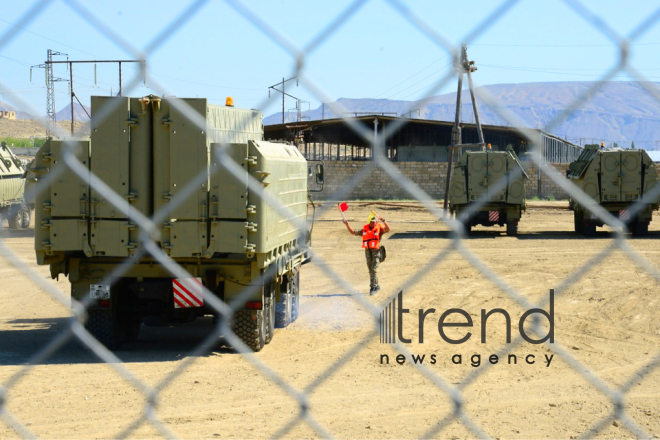 Engineering-sapper troops of Azerbaijan’s Armed Forces hold exercises  Azerbaijan, Baku, 22 June 2018
