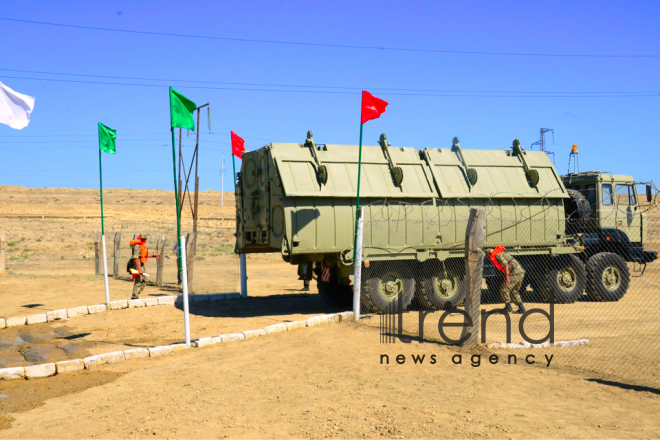 Engineering-sapper troops of Azerbaijan’s Armed Forces hold exercises  Azerbaijan, Baku, 22 June 2018
