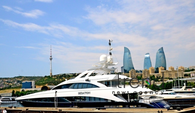 Baku Bay. Azerbaijan, Baku, July  19 , 2018