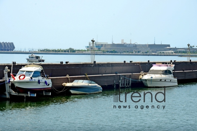 Baku Bay. Azerbaijan, Baku, July  19 , 2018