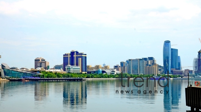 Baku Bay. Azerbaijan, Baku, July  19 , 2018