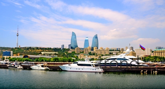 Baku Bay. Azerbaijan, Baku, July  19 , 2018