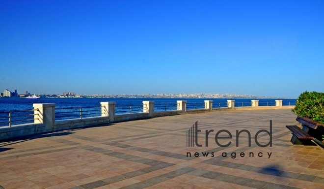 Baku Bay. Azerbaijan, Baku, July  19 , 2018