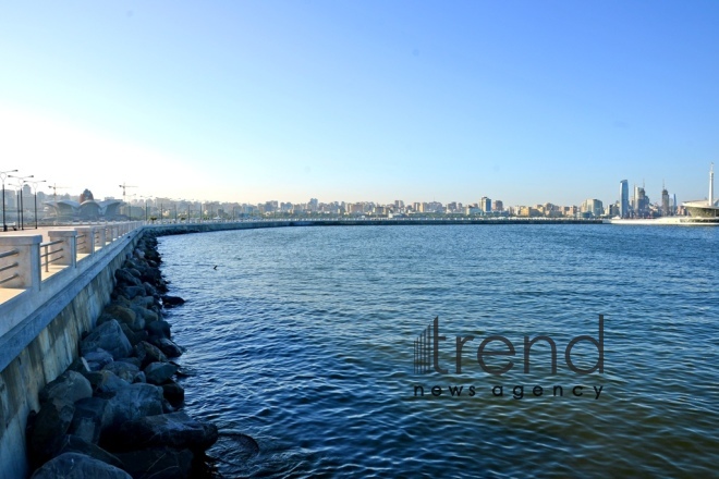 Baku Bay. Azerbaijan, Baku, July  19 , 2018