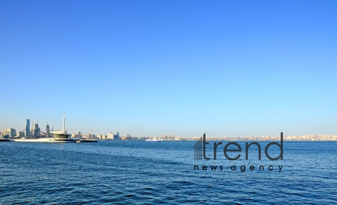 Baku Bay. Azerbaijan, Baku, July  19 , 2018