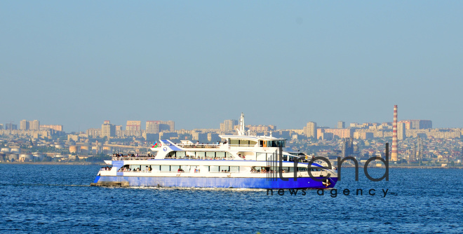 Baku Bay. Azerbaijan, Baku, July  19 , 2018