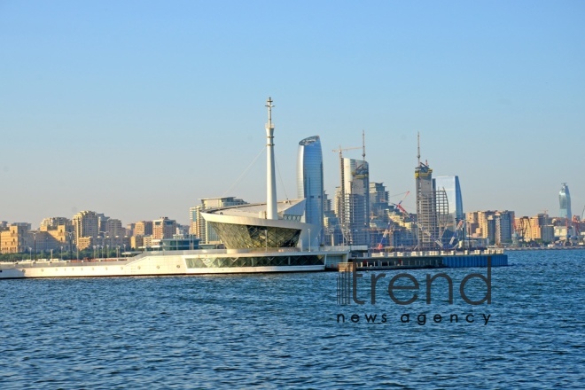 Baku Bay. Azerbaijan, Baku, July  19 , 2018