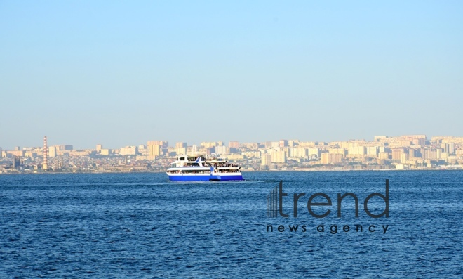 Baku Bay. Azerbaijan, Baku, July  19 , 2018