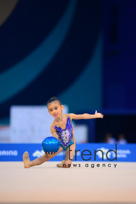 Bakıda bədii gimnastika üzrə "GymBala" adlı beynəlxalq turnirə start verilib. Azərbaycan, Bakı, 18 avqust , 2018 
 
  