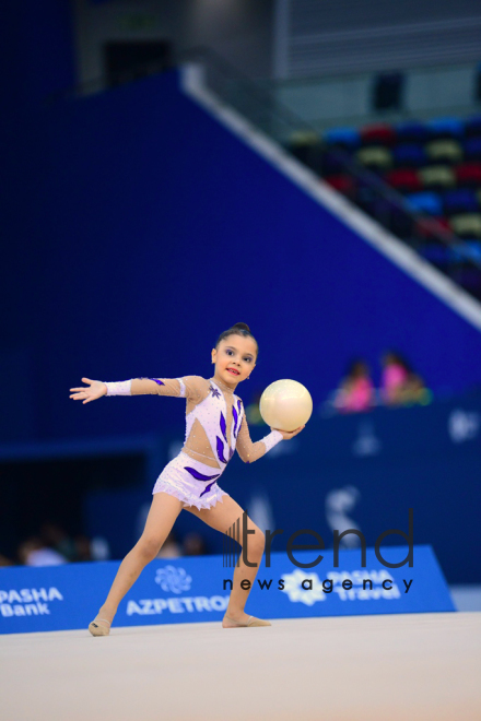 Bakıda bədii gimnastika üzrə "GymBala" adlı beynəlxalq turnirə start verilib. Azərbaycan, Bakı, 18 avqust , 2018 
 
  