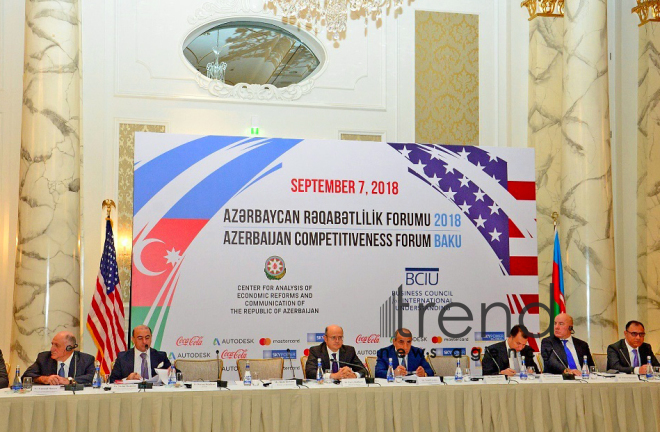 Azerbaijan Competitiveness Forum. Azerbaijan, Baku. september 7. 2018
