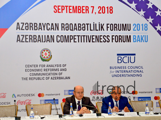 Azerbaijan Competitiveness Forum. Azerbaijan, Baku. september 7. 2018
