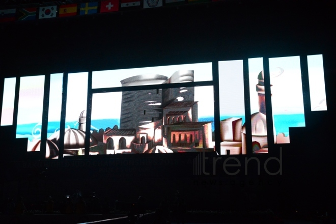 Baku hosts opening ceremony of 2018 World Judo Championships.Azerbaijan, Baku, September 21 , 2018
