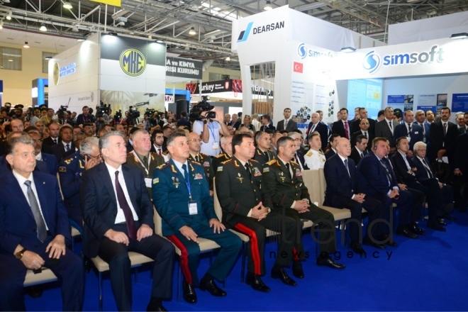 В Баку открылась третья Азербайджанская международная оборонная выставка ADEX-2018. Азербайджан, Баку, 25 сентября 2018