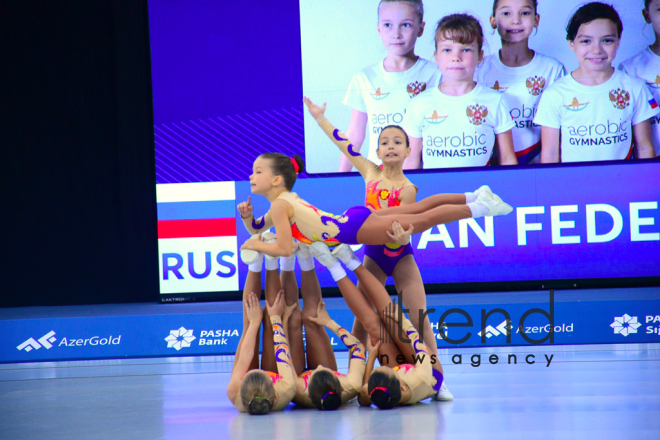 Best moments of 4th Open Azerbaijan and Baku Aerobic Gymnastics Championships .Azerbaijan. Baku.  october 8  2018