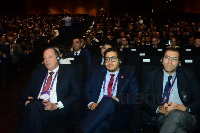 Azerbaijan presents its national tourism brand.Azerbaijan, Baku, October 18, 2018
