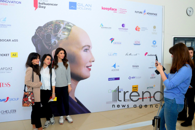 Global Influencer Day kicks off at Heydar Aliyev Center. Azerbaijan, Baku, October 27 , 2018
