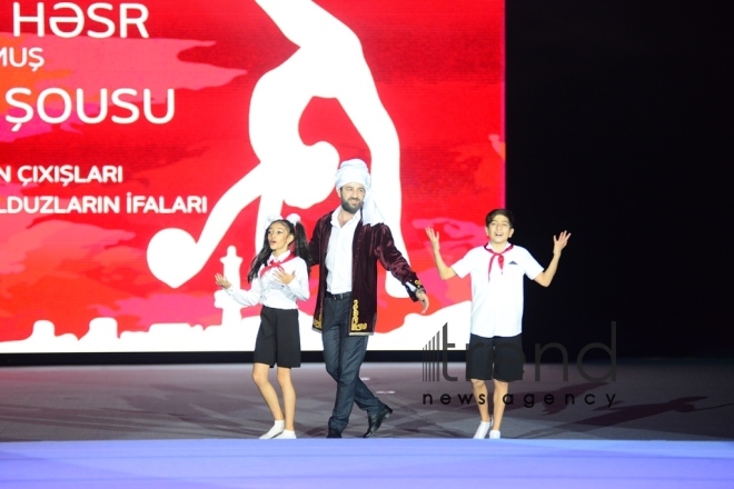 National Gymnastics Arena hosts grandiose show marking the 5th anniversary of Ojag Sport club. Azerbaijan Baku, 10 november 2018
