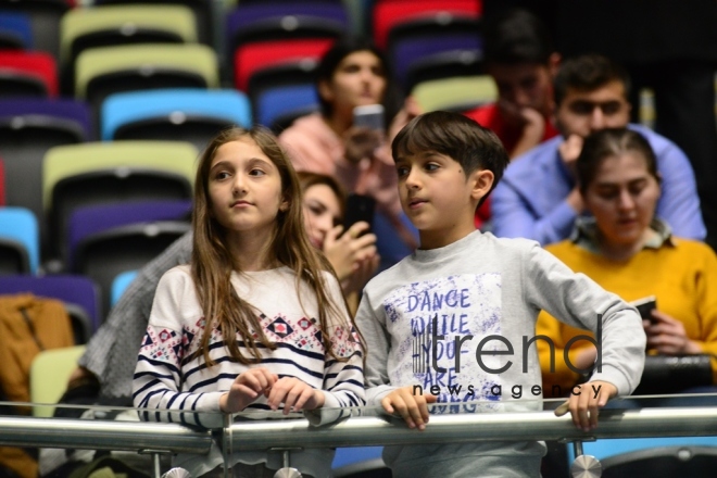 Baku hosts opening ceremony of FIG Acrobatic Gymnastics World Cup. Azerbaijan Baku 17 november 2018