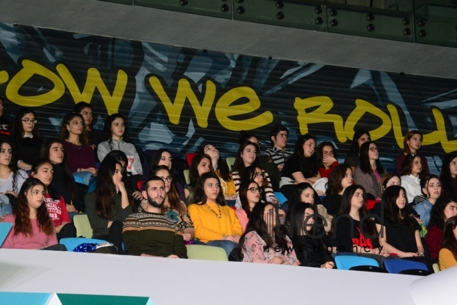 Baku hosts opening ceremony of FIG Acrobatic Gymnastics World Cup. Azerbaijan Baku 17 november 2018