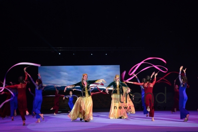 Baku hosts opening ceremony of FIG Acrobatic Gymnastics World Cup. Azerbaijan Baku 17 november 2018