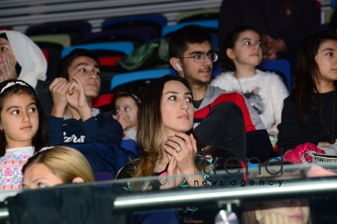 Finals of FIG Acrobatic Gymnastics World Cup kick off in Baku. Azerbaijan Baku 18 november 2018 
