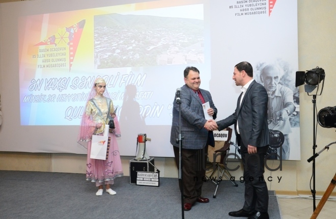 Sheki hosts ceremony of awarding winners of film and photo contest in honor of Rasim Ojagov’s 85th anniversary. Azerbaijan Sheki 24 november 2018
