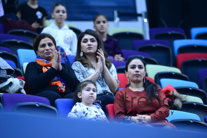 Milli Gimnastika Arenasında bədii gimnastika üzrə 25-ci Azərbaycan Birinciliyi start götürüb. Azərbaycan. Bakı 6 dekabr 2018