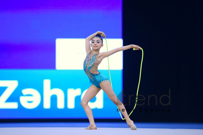 25th Championship of Azerbaijan in rhythmic gymnastics has kicked off in the National Gymnastics Arena in Baku. Azerbaijan Baku 6 December 2018
