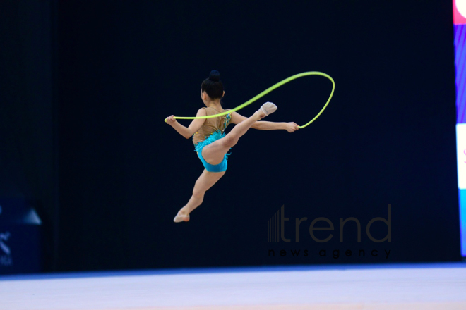 В Национальной арене гимнастики в Баку стартовало 25-е первенство Азербайджана по художественной гимнастике .Азербайджан Баку 6 декабря 2018