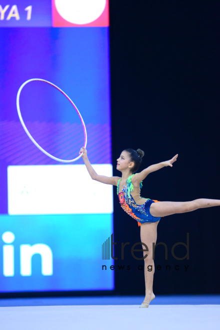 Milli Gimnastika Arenasında bədii gimnastika üzrə 25-ci Azərbaycan Birinciliyi start götürüb. Azərbaycan. Bakı 6 dekabr 2018