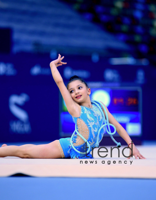 Milli Gimnastika Arenasında bədii gimnastika üzrə 25-ci Azərbaycan Birinciliyi start götürüb. Azərbaycan. Bakı 6 dekabr 2018