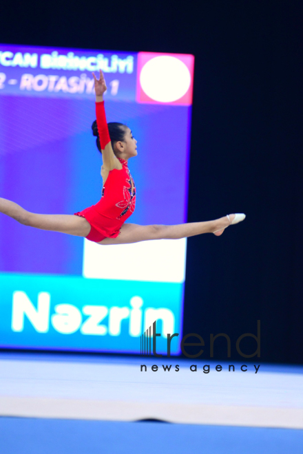 Milli Gimnastika Arenasında bədii gimnastika üzrə 25-ci Azərbaycan Birinciliyi start götürüb. Azərbaycan. Bakı 6 dekabr 2018