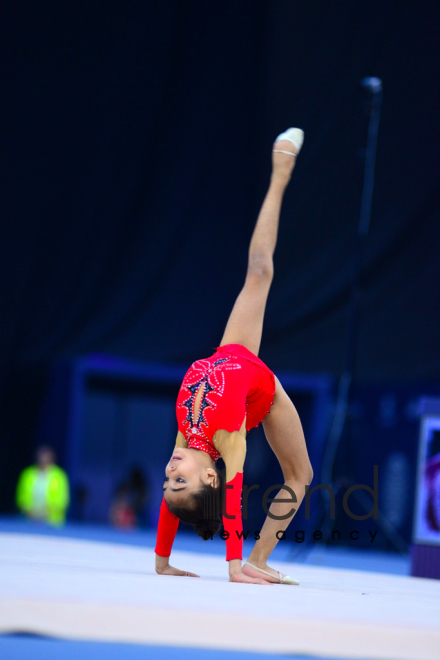 25th Championship of Azerbaijan in rhythmic gymnastics has kicked off in the National Gymnastics Arena in Baku. Azerbaijan Baku 6 December 2018
