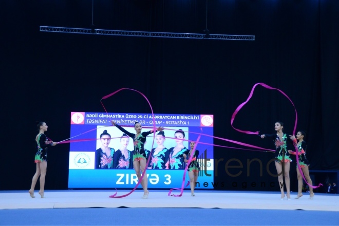 25th Championship of Azerbaijan in rhythmic gymnastics has kicked off in the National Gymnastics Arena in Baku. Azerbaijan Baku 6 December 2018
