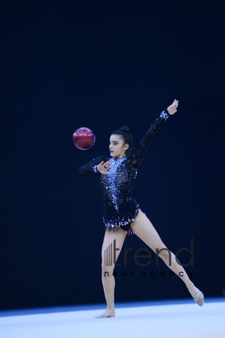 Second day of 25th Azerbaijan Championship in Rhythmic Gymnastics kicks off in Baku. Azerbaijan Baku 7 December 2018
