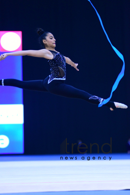 Second day of 25th Azerbaijan Championship in Rhythmic Gymnastics kicks off in Baku. Azerbaijan Baku 7 December 2018
