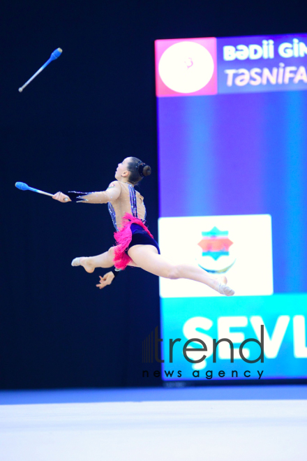 Best moments of 25th Azerbaijan Championship in Rhythmic Gymnastics in Baku. Azerbaijan Baku 10 December 2018
