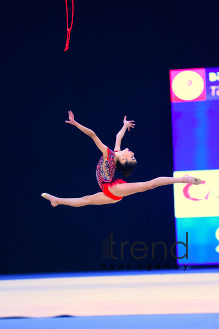 Best moments of 25th Azerbaijan Championship in Rhythmic Gymnastics in Baku. Azerbaijan Baku 10 December 2018
