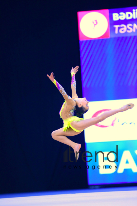 Best moments of 25th Azerbaijan Championship in Rhythmic Gymnastics in Baku. Azerbaijan Baku 10 December 2018
