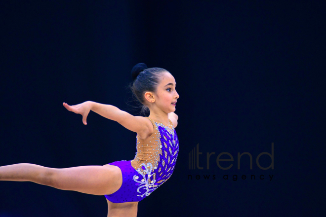 Best moments of 25th Azerbaijan Championship in Rhythmic Gymnastics in Baku. Azerbaijan Baku 10 December 2018
