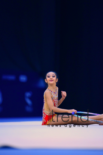 Best moments of 25th Azerbaijan Championship in Rhythmic Gymnastics in Baku. Azerbaijan Baku 10 December 2018
