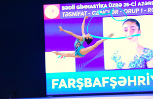 Best moments of 25th Azerbaijan Championship in Rhythmic Gymnastics in Baku. Azerbaijan Baku 10 December 2018
