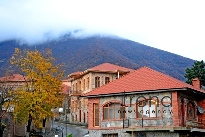 Fascinating view from Azerbaijan’s Sheki.Azerbaijan Sheki 17 December 2018