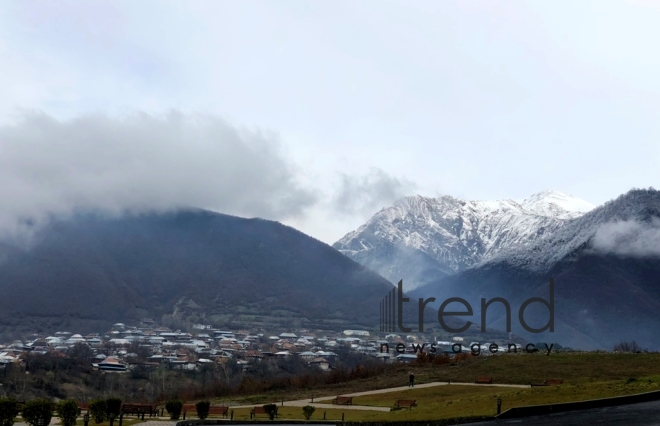 Fascinating view from Azerbaijan’s Sheki.Azerbaijan Sheki 17 December 2018